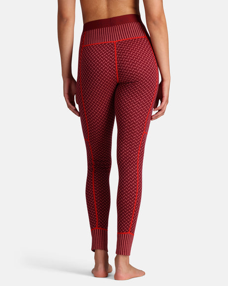 Kari Traa Smekker Baselayer Pants Skiunderbukser Dame - Rouge Red -