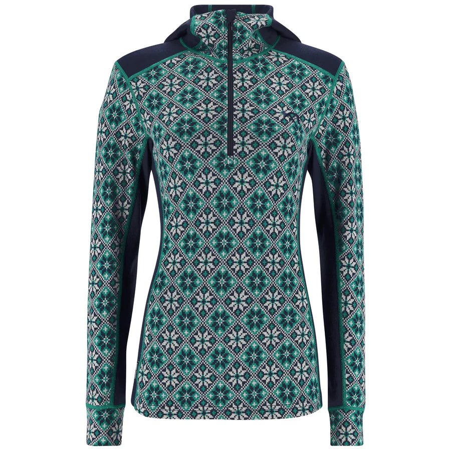 Kari Traa Rose Hoodie High Waist Skiundertøj Sæt Dame - Cress -