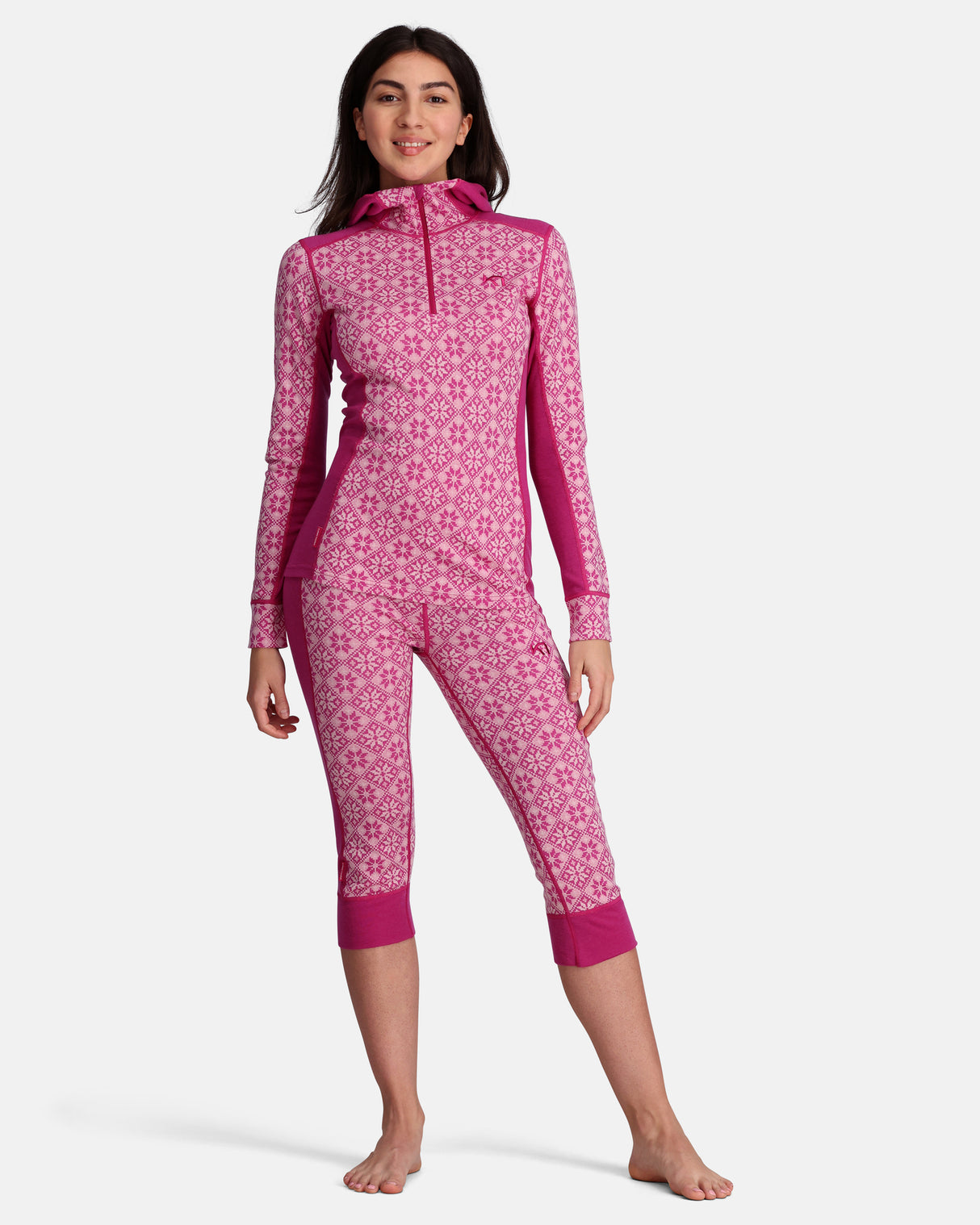 Kari Traa Rose Hoodie Skiundertrøje Dame - Fucha -