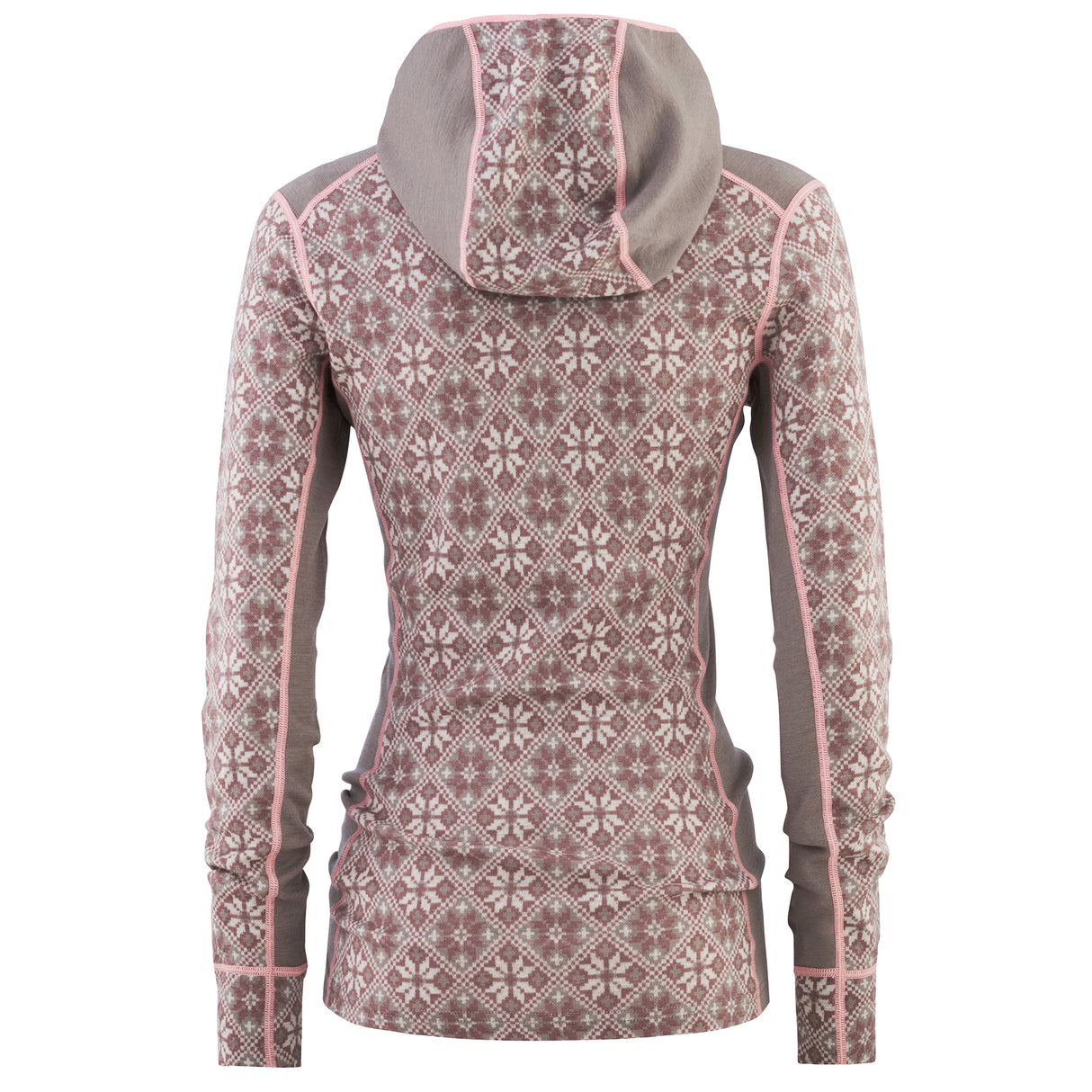 Kari Traa Rose Hoodie High Waist Skiundertøj Sæt Dame - Taupe -
