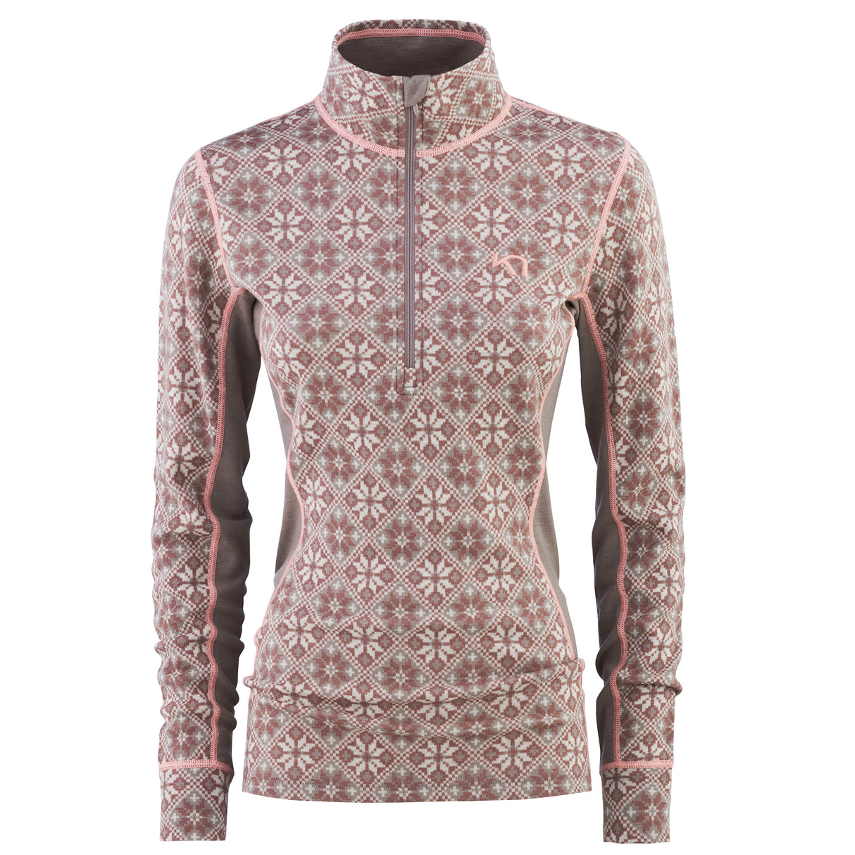 Kari Traa Rose Half Zip Skiundertrøje Dame - Taupe -