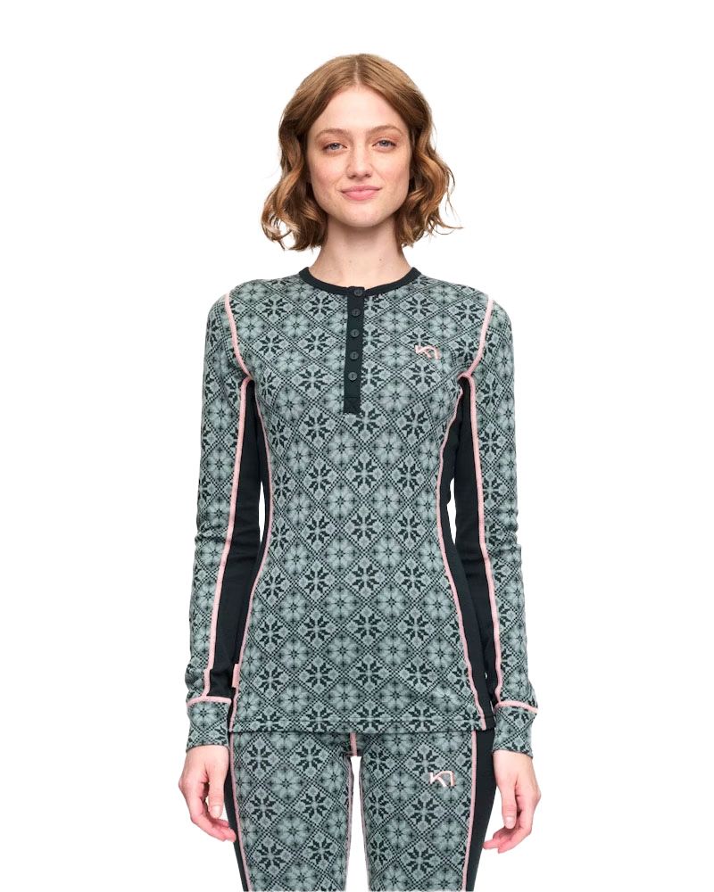 Kari Traa Rose Long Sleeve Skiundertrøje Dame - Murk Green - Murk Green