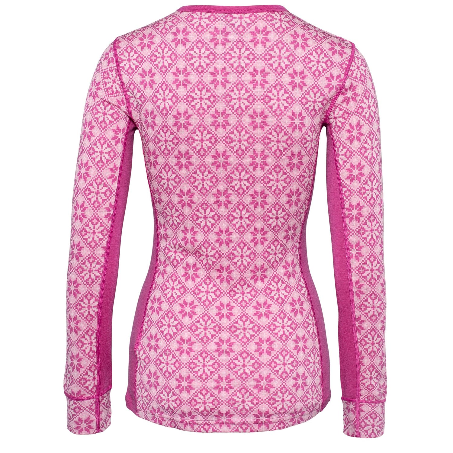 Kari Traa Rose Long Sleeve High Waist Skiundertøj Sæt Dame - Fucha Pink -