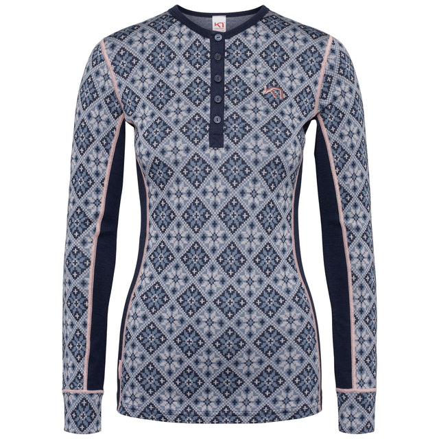 Kari Traa Rose Long Sleeve Skiundertrøje Dame - Dusty Blue - Dusty Blue