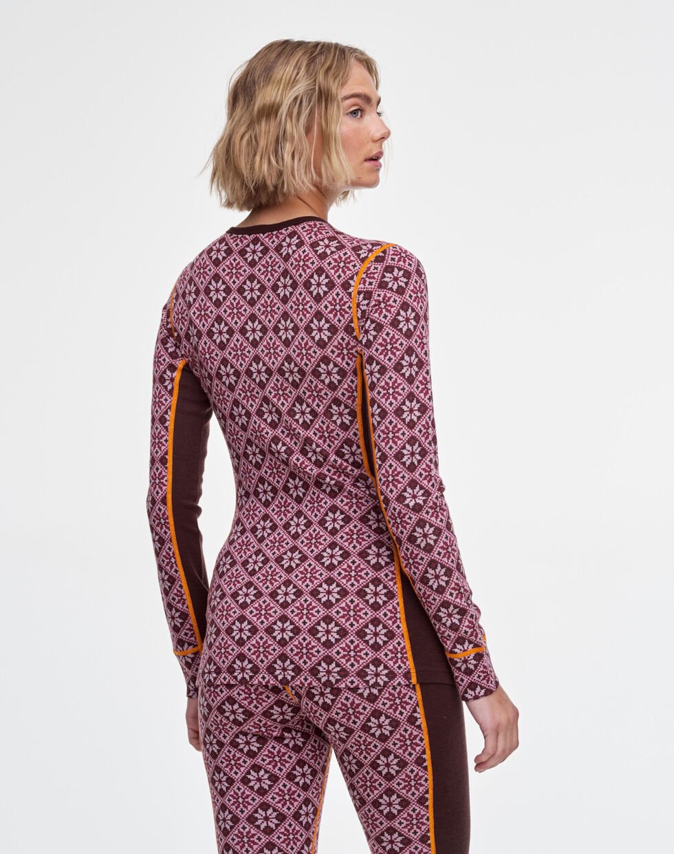 Kari Traa Rose Long Sleeve Capri Skiundertøj Sæt Dame - Syrup -