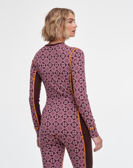 Kari Traa Rose Long Sleeve Capri Skiundertøj Sæt Dame - Syrup -