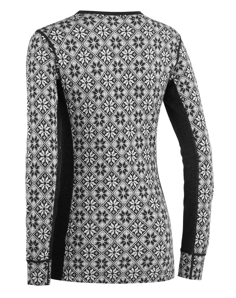 Kari Traa Rose Long Sleeve High Waist Skiundertøj Sæt Dame - Black -