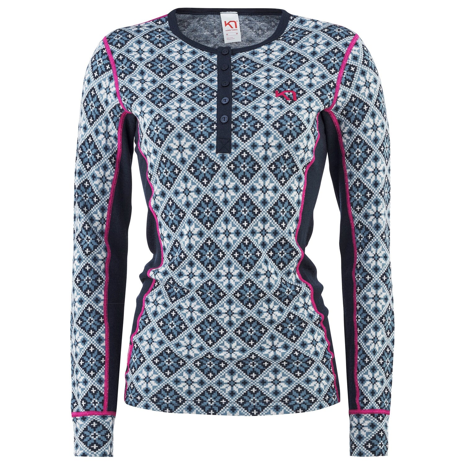 Kari Traa Rose Long Sleeve High Waist Skiundertøj Sæt Dame - Royal -