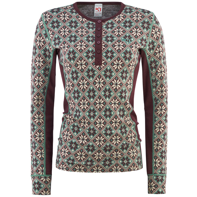 Kari Traa Rose Long Sleeve Skiundertrøje Dame - Forest Green - Forest Green