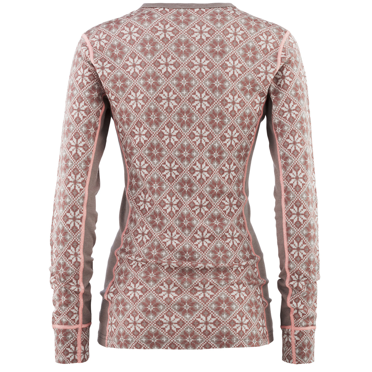 Kari Traa Rose Long Sleeve High Waist Skiundertøj Sæt Dame - Taupe -