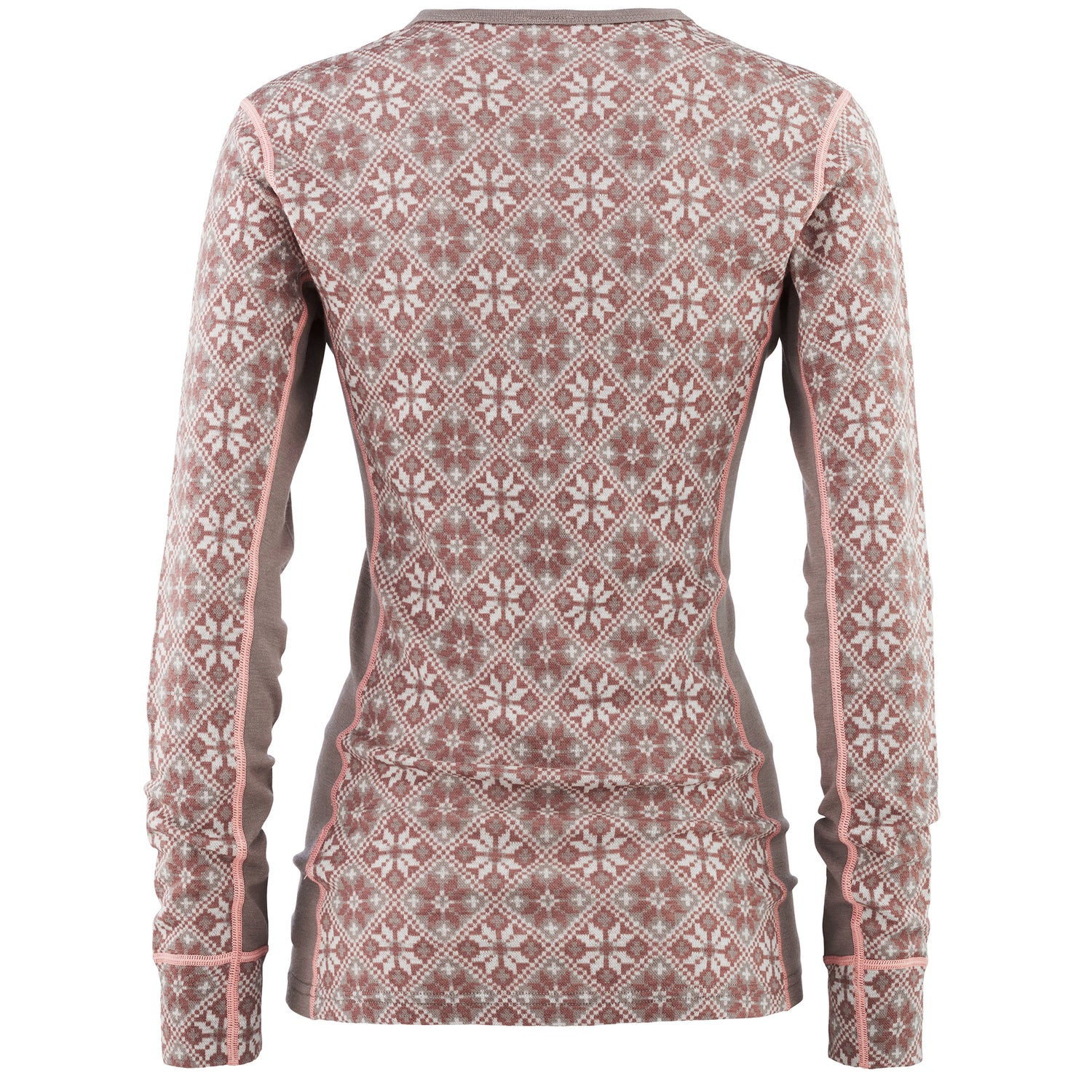 Kari Traa Rose Long Sleeve High Waist Skiundertøj Sæt Dame - Taupe -