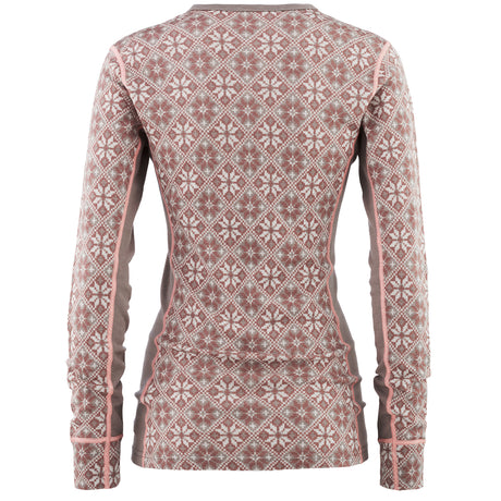 Kari Traa Rose Long Sleeve High Waist Skiundertøj Sæt Dame - Taupe -