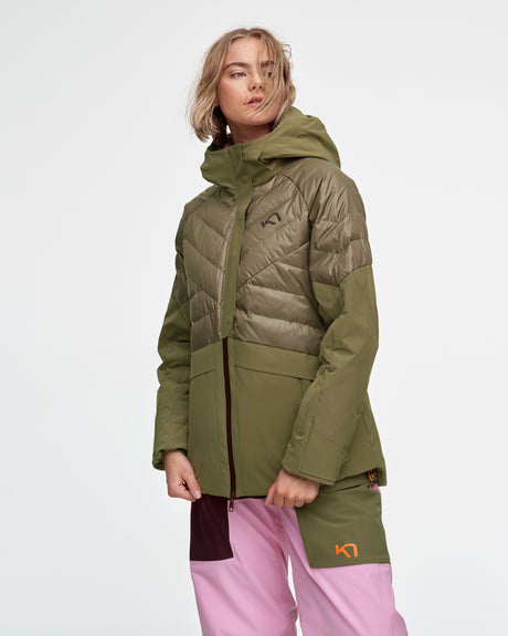 Kari Traa Ragnhild Down Jacket Skijakke Dame - Tweed