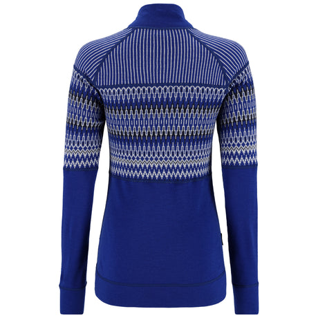 Kari Traa Silja Half Zip Baselayer Skiundertøj Sæt Dame - Azure Blue -