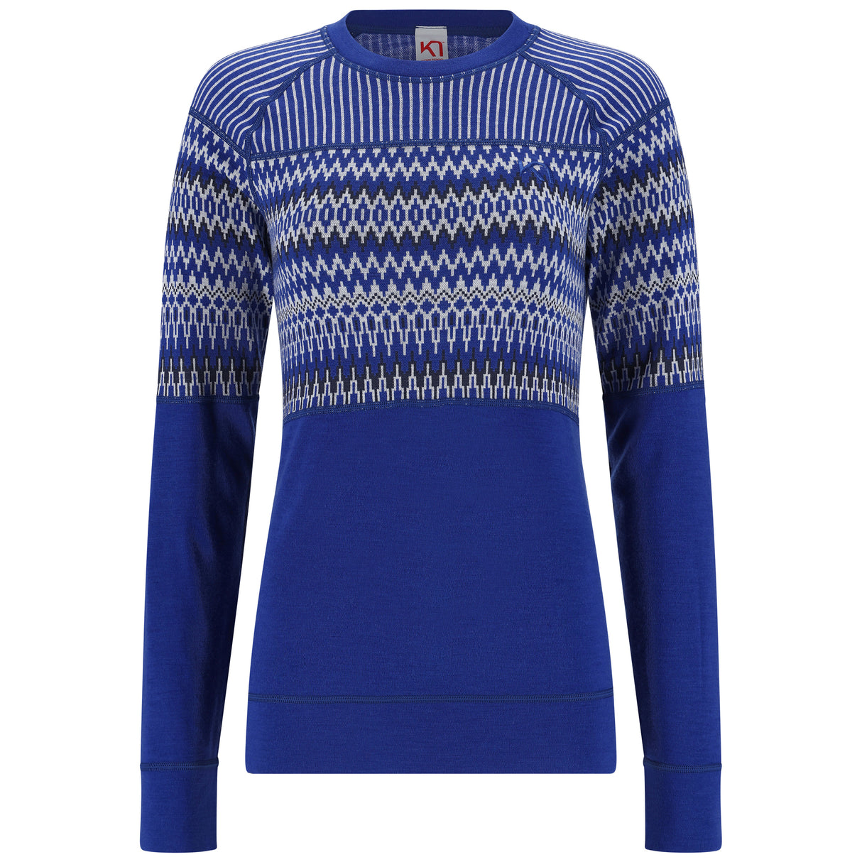 Kari Traa Silja Long Sleeve Baselayer Skiundertrøje Dame - Azure Blue