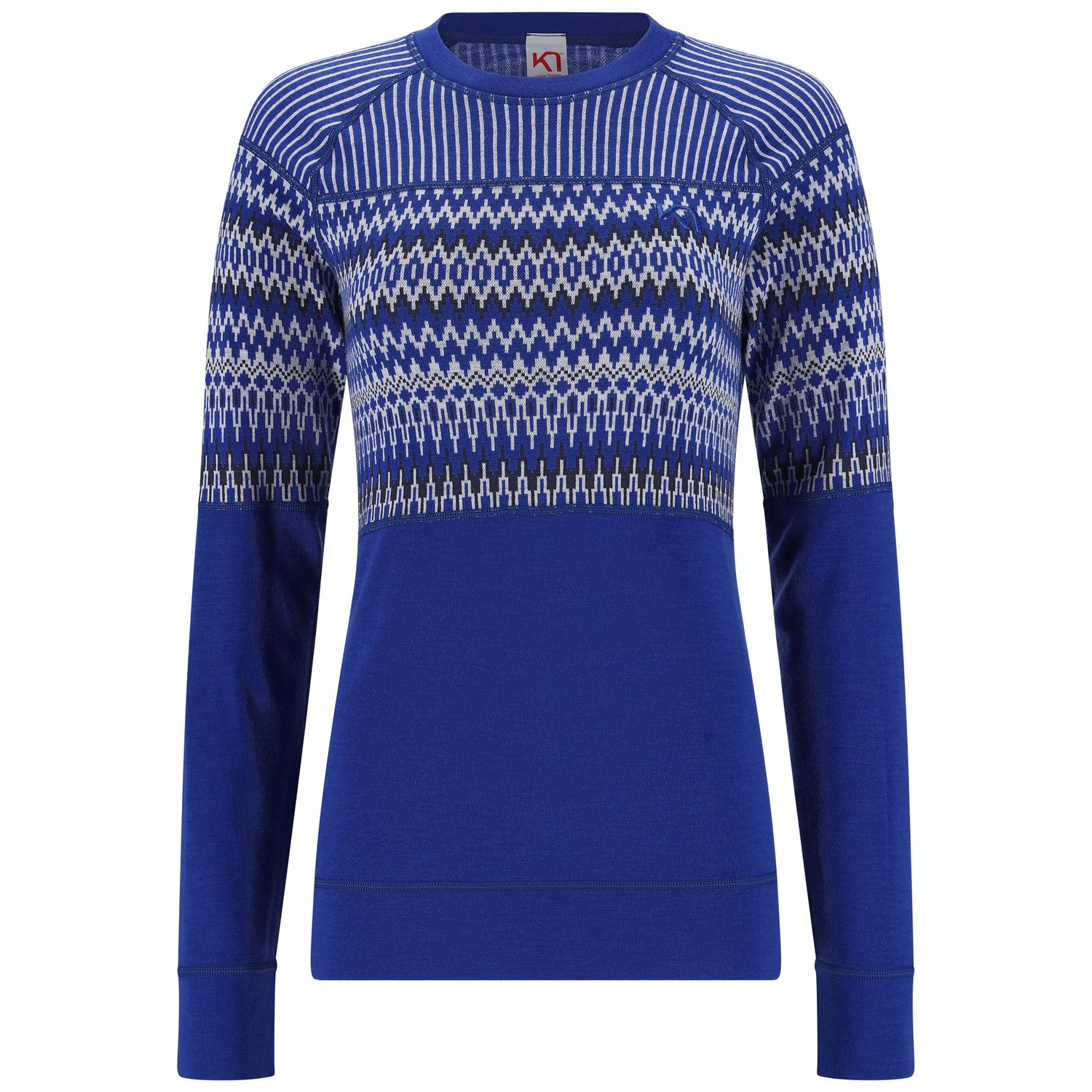 Kari Traa Silja Long Sleeve Baselayer Skiundertøj Sæt Dame - Azure Blue -