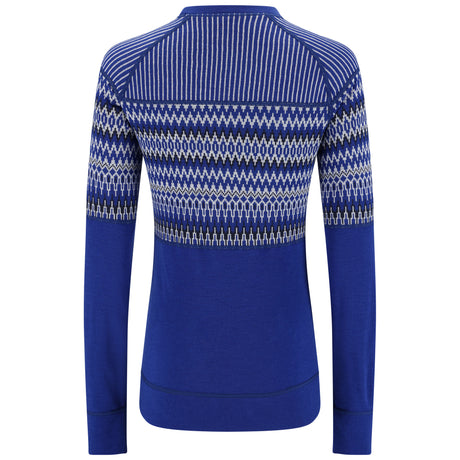 Kari Traa Silja Long Sleeve Baselayer Skiundertøj Sæt Dame - Azure Blue -