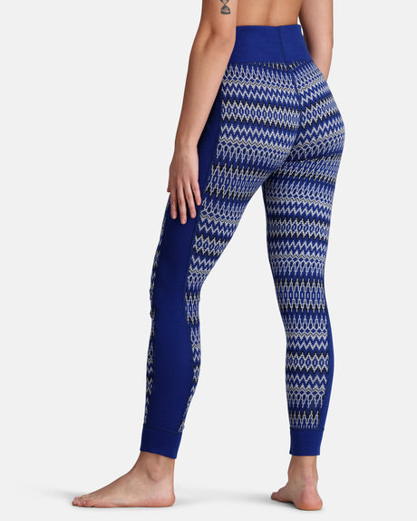 Kari Traa Silja Half Zip Baselayer Skiundertøj Sæt Dame - Azure Blue -