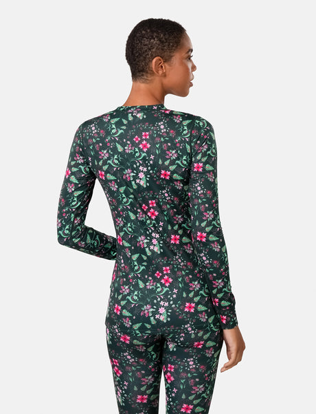 Kari Traa Fryd Baselayer Skiundertøj Sæt Dame - Pine Green -