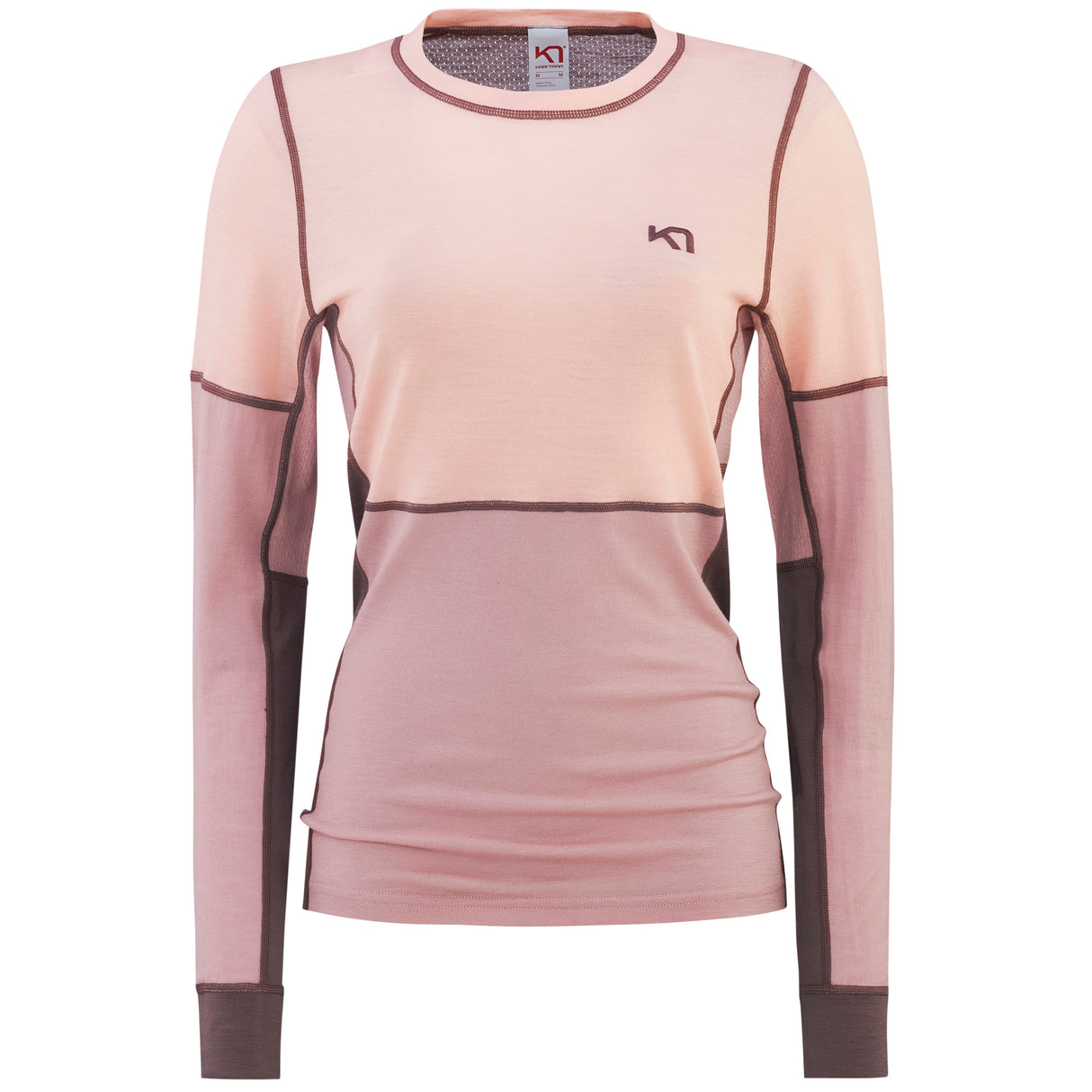 Kari Traa Lam Long Sleeve Baselayer Uldundertrøje Dame - Prim Pink