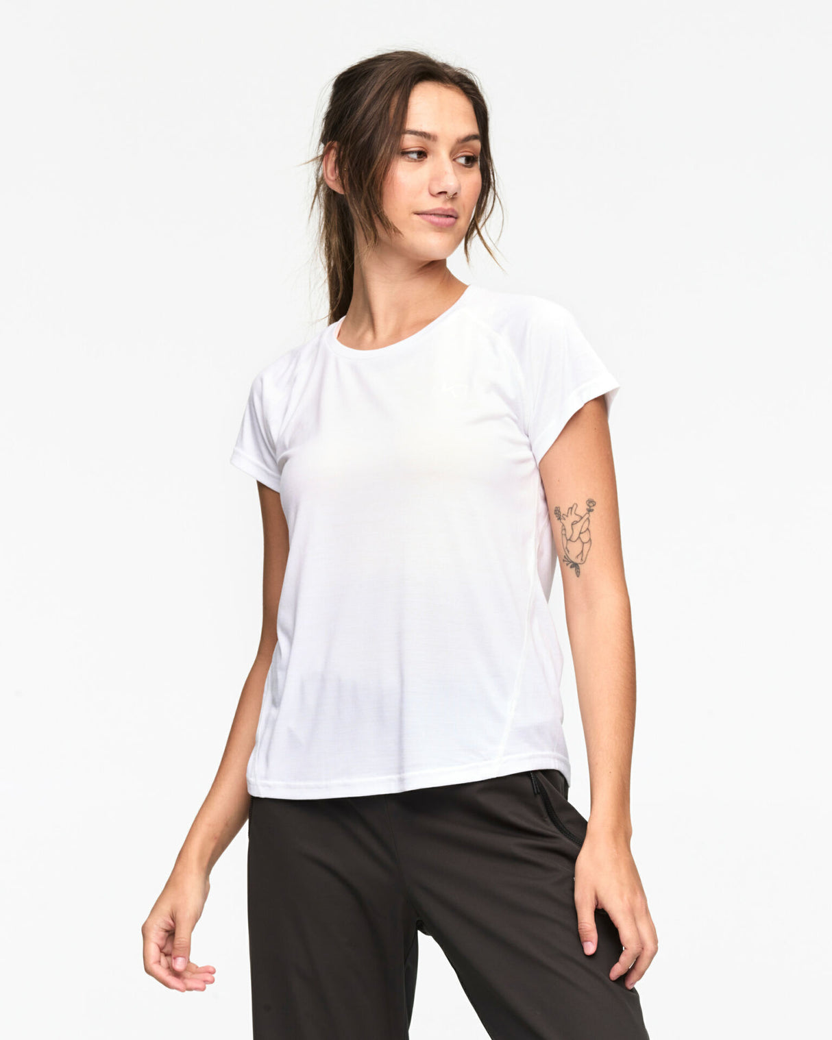 Kari Traa Emily Short Sleeve Kortærmet Træningstrøje Dame - Bright White - Bright White