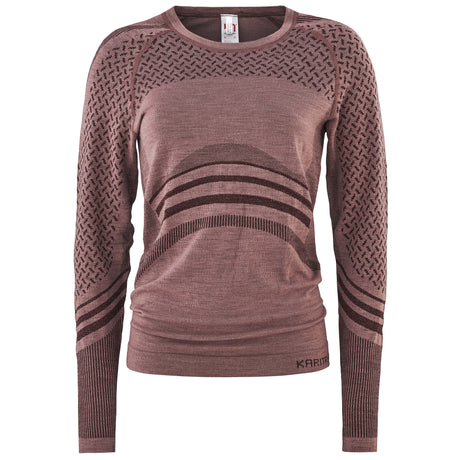 Kari Traa Oline Long Sleeve Langærmet Skiundertrøje Dame - Taupe -