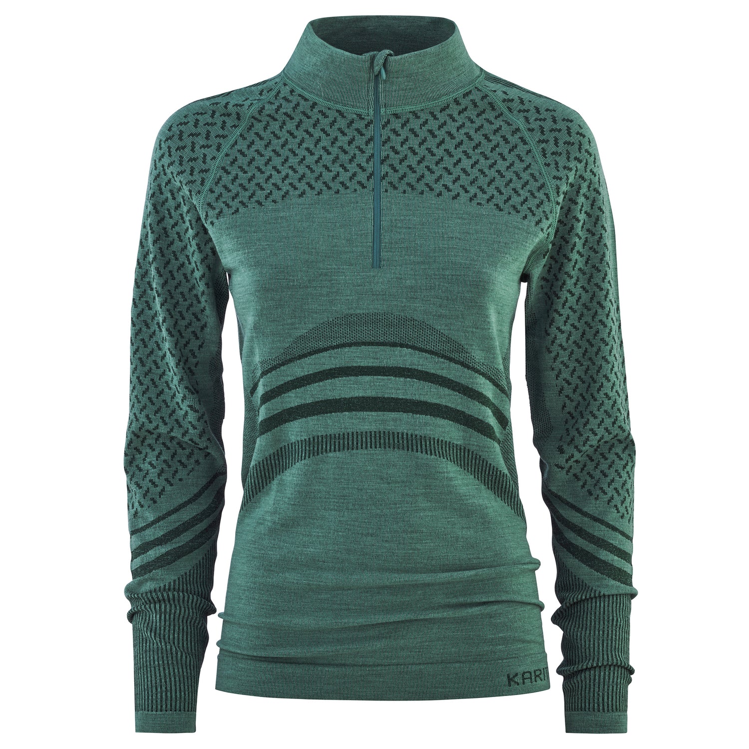 Kari Traa Oline Half Zip Skiundertrøje Dame - Murk Green -