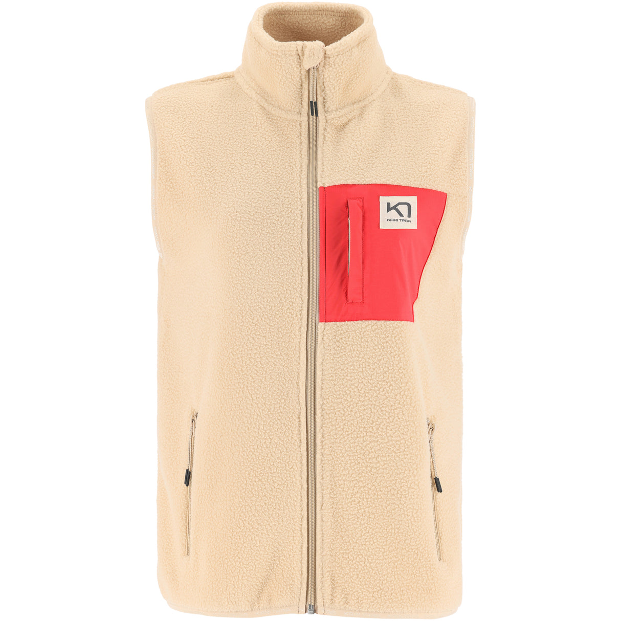 Kari Traa Røthe Fleece Vest Dame - Oat Beige - Oat Beige