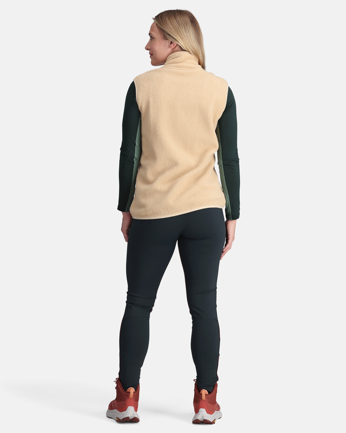 Kari Traa Røthe Fleece Vest Dame - Printed Oat -