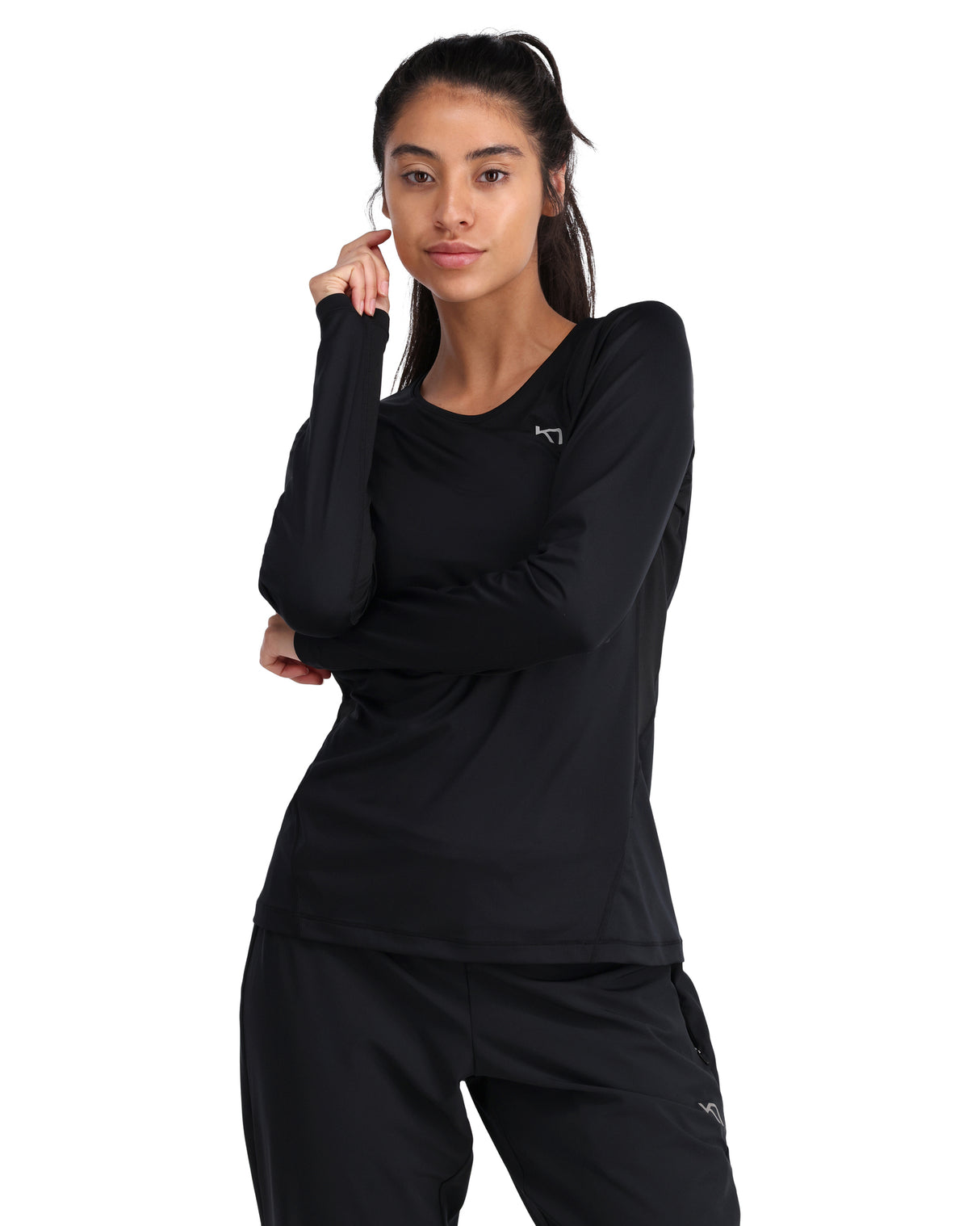 Kari Traa Nora 2.0 Long Sleeve Langærmet Træningstop Dame - Black - Black