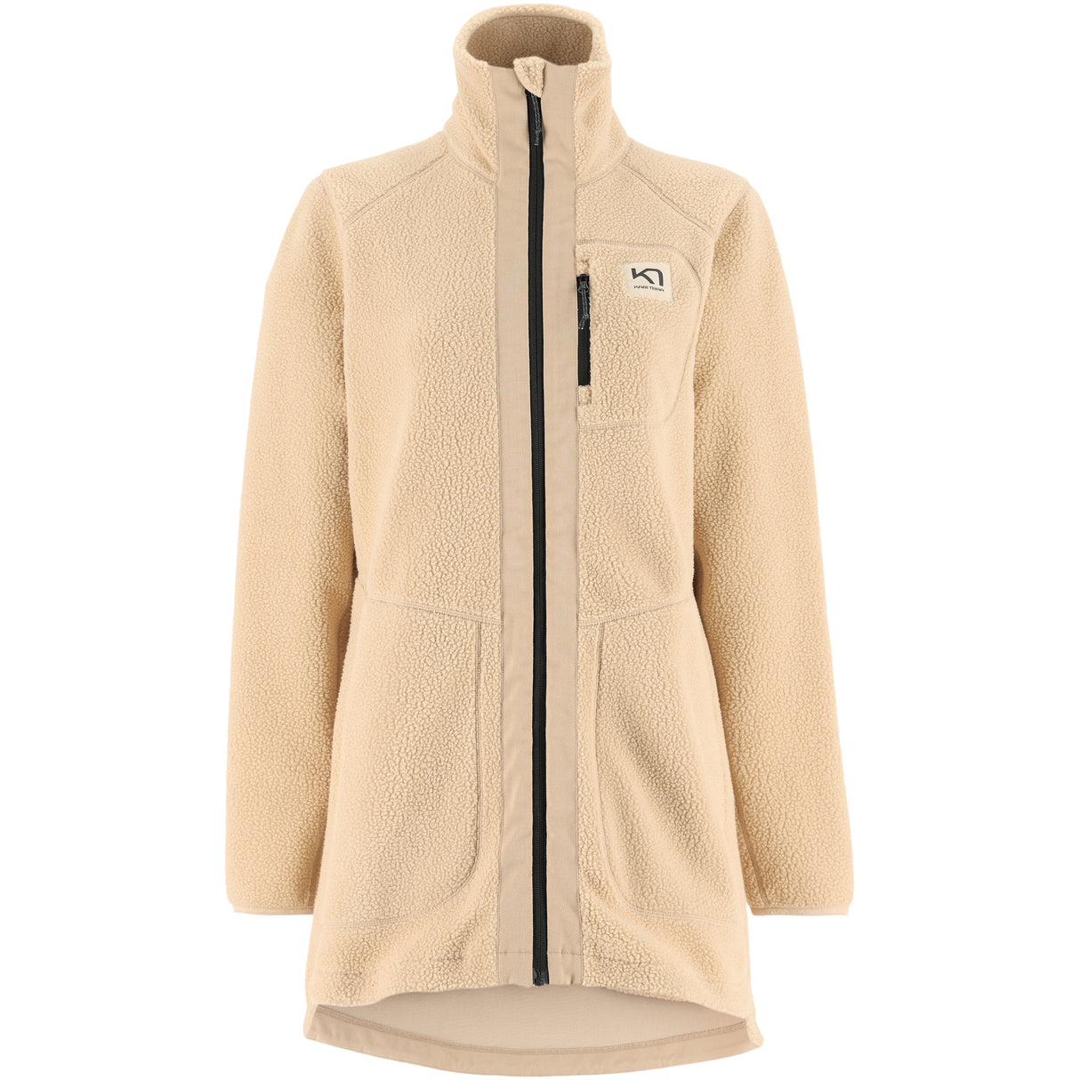 Kari Traa Sanne Pile Jacket Fleecejakke Dame - Oat Beige - Oat Beige