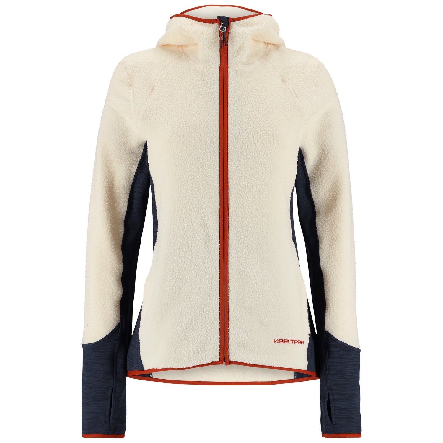 Kari Traa Ragnhild Long Sleeve Fleecejakke Dame - Natural White