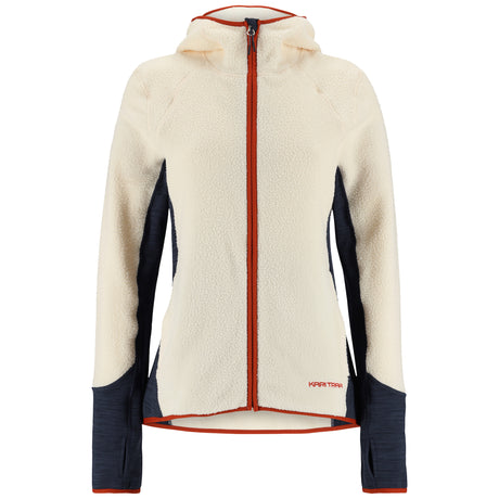 Kari Traa Ragnhild Long Sleeve Fleecejakke Dame - Natural White