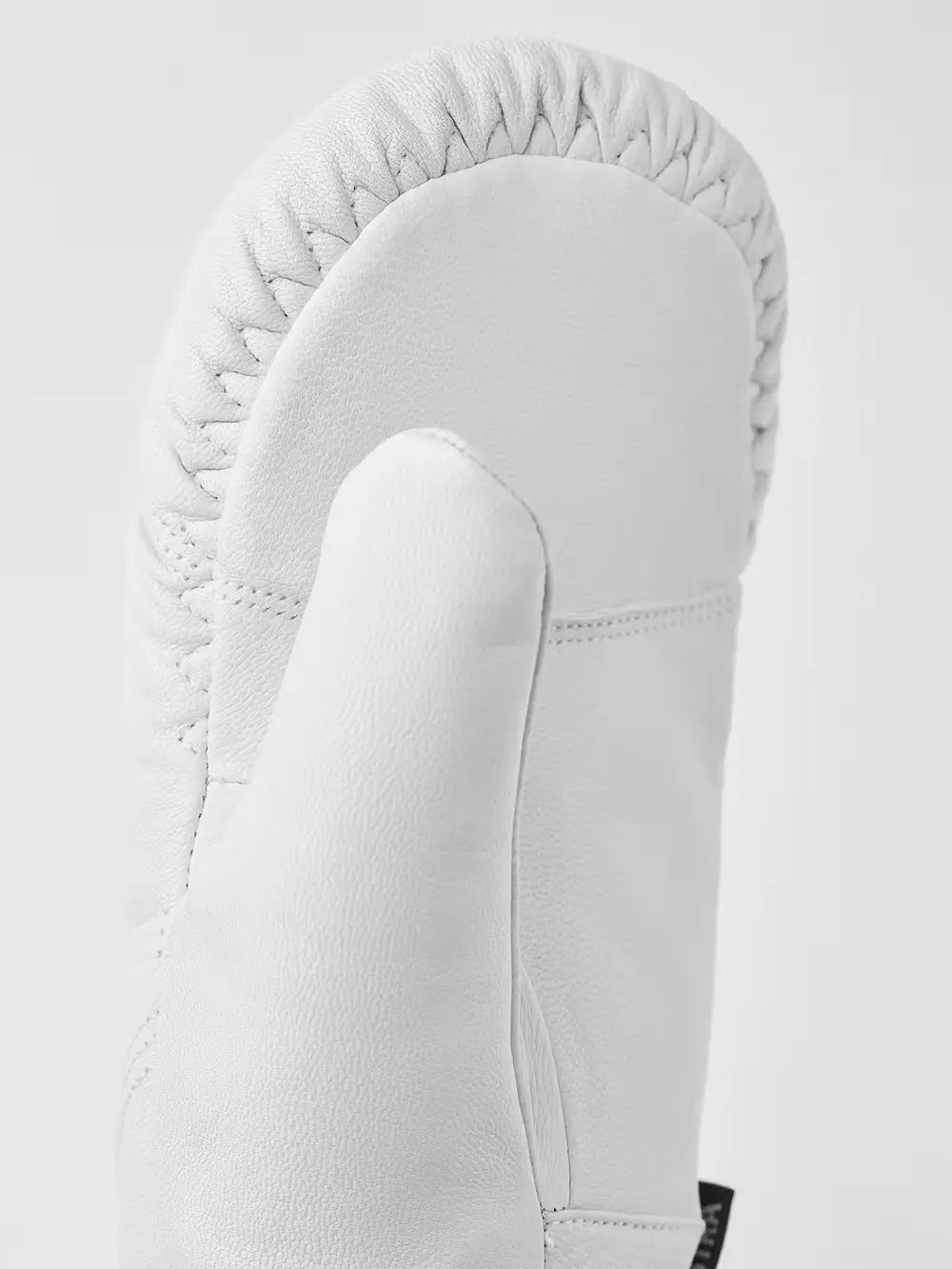 Hestra Leather Box Mitt Skiluffer - Offwhite -