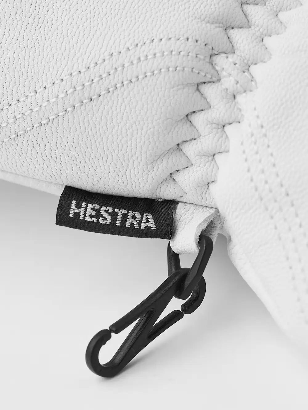 Hestra Leather Box Mitt Skiluffer - Offwhite -