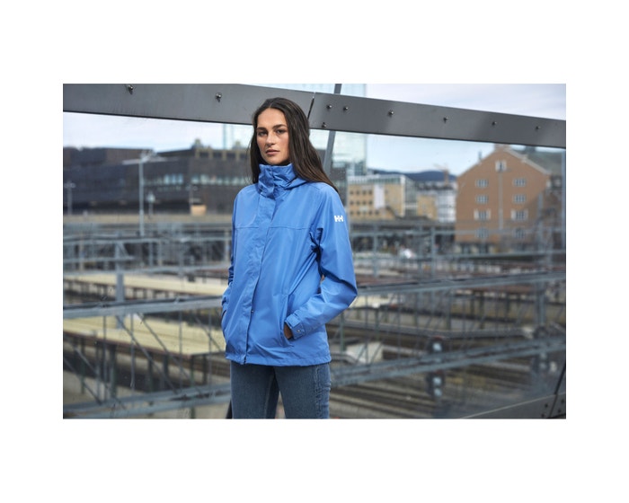Helly Hansen Women's Aden Rain Jacket Regnjakke Dame - Skagen Blue -