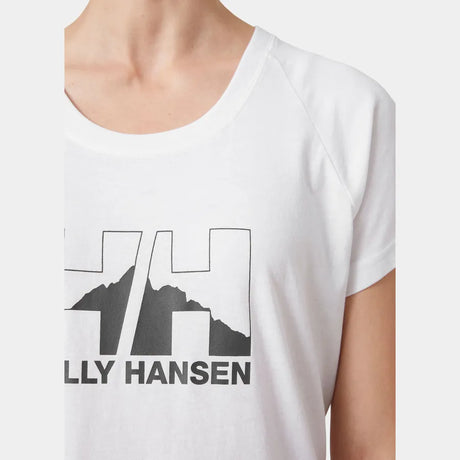 Helly Hansen Women's Nord Graphic Drop T-Shirt Dame - White -