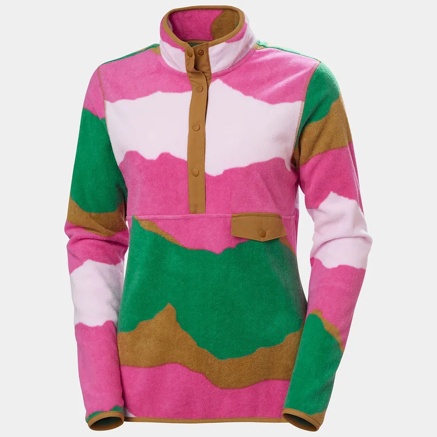 Helly Hansen Women's Maridalen Fleece Pullover Fleecetrøje Dame - Magenta Mountain Peak