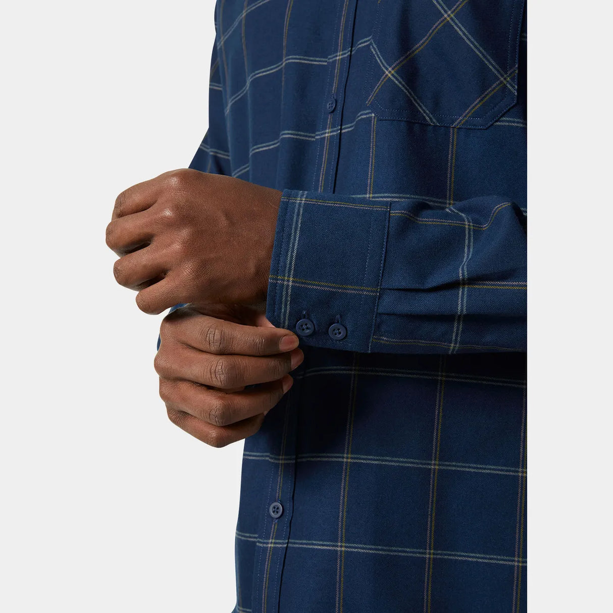 Helly Hansen Men’s Aker Flannel Long Sleeve Shirt Flannelskjorte Herre - Ocean Sierra -
