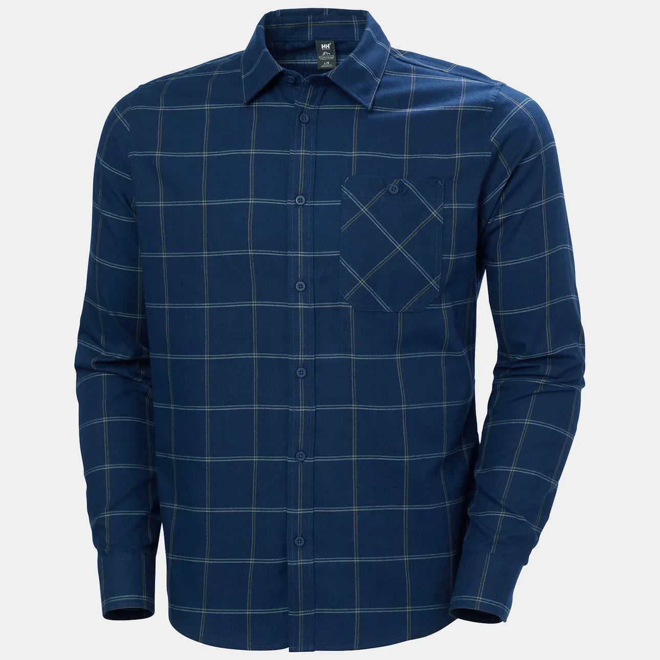 Helly Hansen Men’s Aker Flannel Long Sleeve Shirt Flannelskjorte Herre - Ocean Sierra -