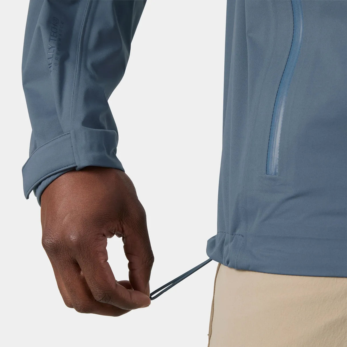Helly Hansen Men's Momentum 3-Layer Stretch Jacket Regnjakke Herre - Washed Navy -