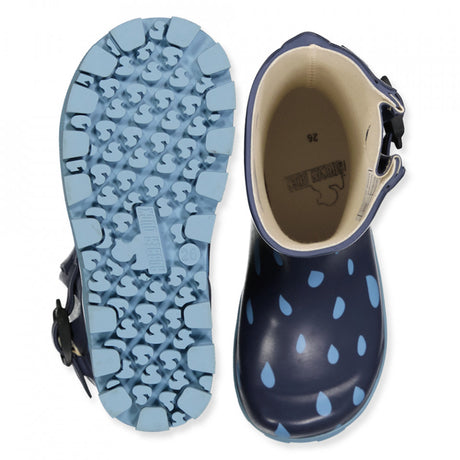 Rubber Duck Classic Raindrop Kids Gummistøvler Børn - Blue -