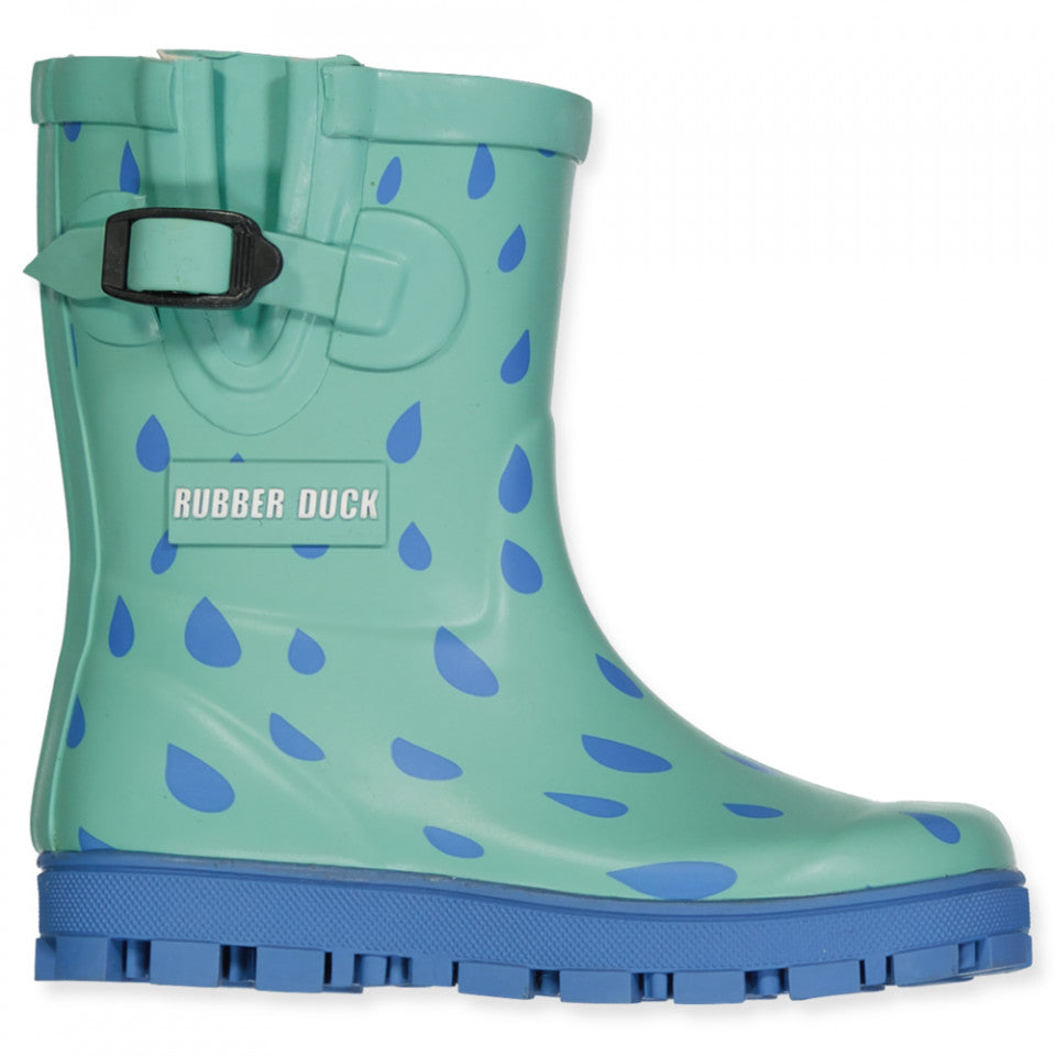 Rubber Duck Classic Raindrop Kids Gummistøvler Børn - Green - Green