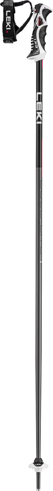 Leki Bold Lite S Skistave - Dark Anthracite - Bright Red - Black