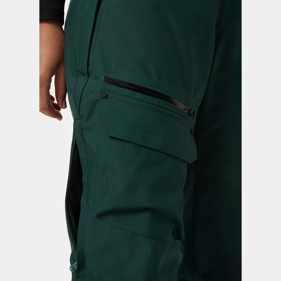 Helly Hansen Women’s Powderqueen Skisæt Dame - Grey Melange / Darkest Spruce -