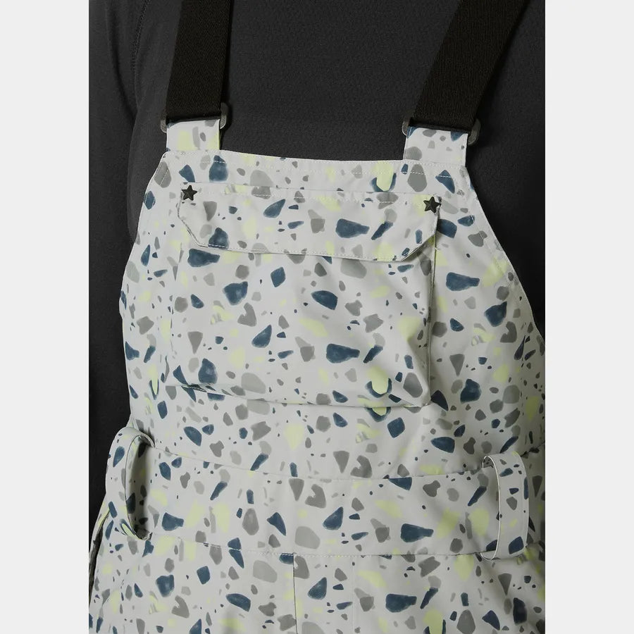 Helly Hansen Women's Powderqueen Bib Ski Pants Skibukser Dame - Mellow Grey -