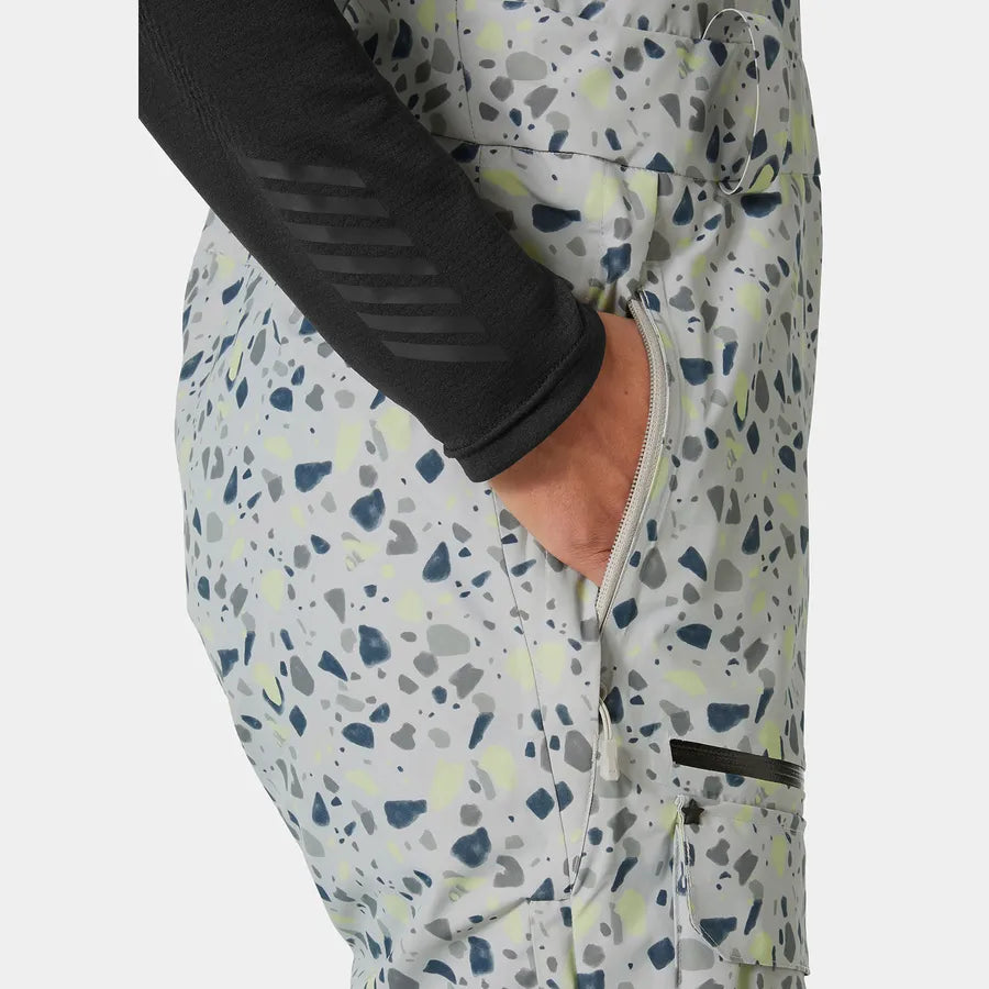 Helly Hansen Women's Powderqueen Bib Ski Pants Skibukser Dame - Mellow Grey -