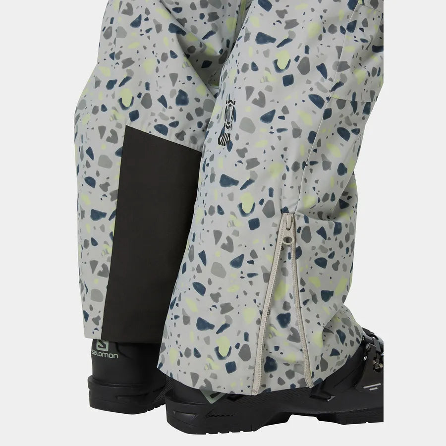 Helly Hansen Women's Powderqueen Bib Ski Pants Skibukser Dame - Mellow Grey -