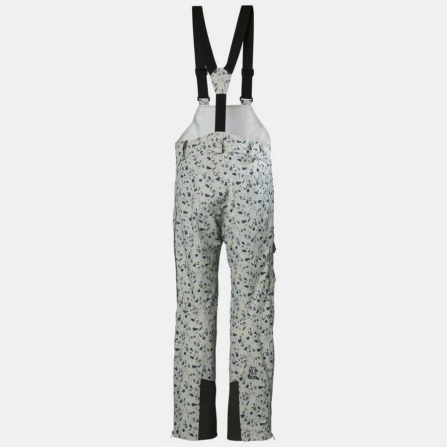 Helly Hansen Women's Powderqueen Bib Ski Pants Skibukser Dame - Mellow Grey -