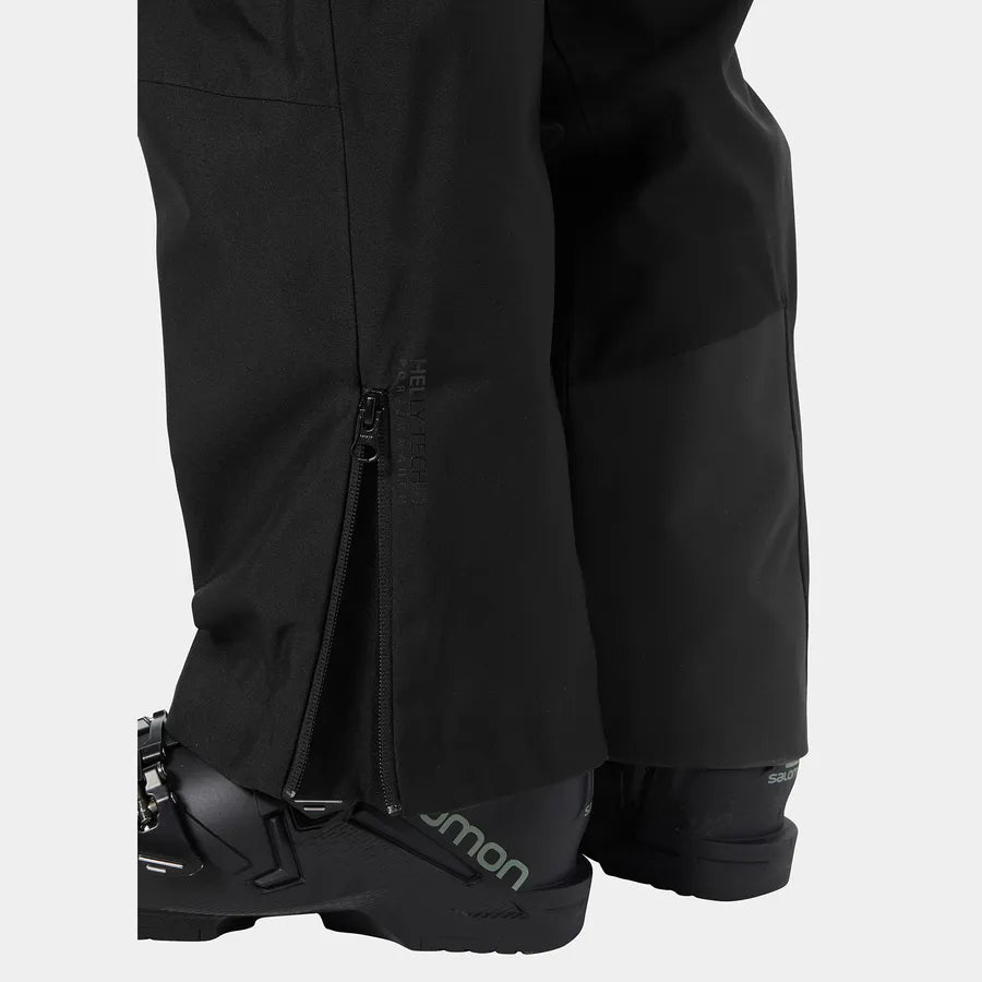 Helly Hansen Women's Imperial Puffy Ski Jacket & Powderqueen Bib Ski Pants Skisæt Dame - Bright Blue / Black -